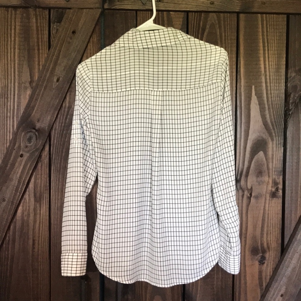 Grid Pattern Blouse From Express - image 2